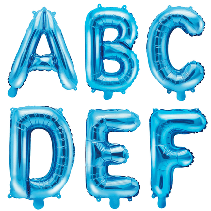 Blauwe Letter Ballonnen - Partywinkel