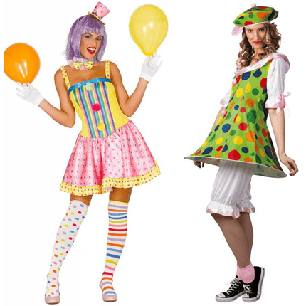 Clownspakken Dames - Partywinkel