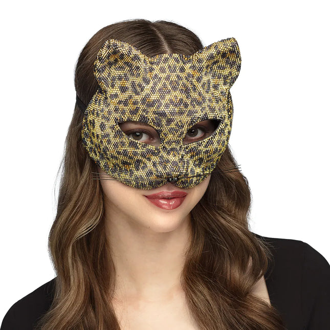 Mezza maschera Diamond Cat