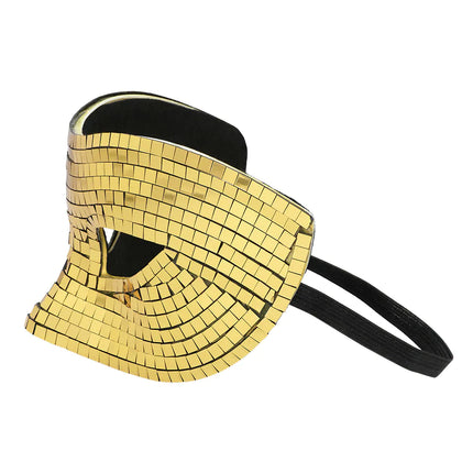 Maschera occhi Disco Gold