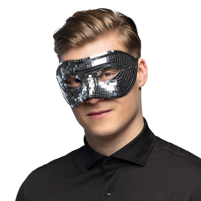 Maschera per gli occhi Disco Silver