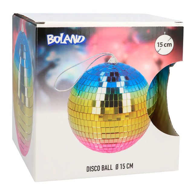 Discoball arcobaleno 15 cm