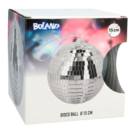 Discoball argento 15 cm