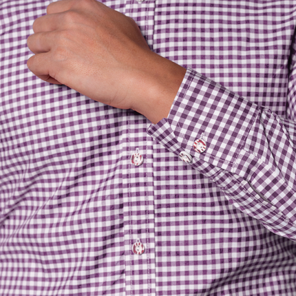 Camicia Trapeze Leopold Purple Blocked