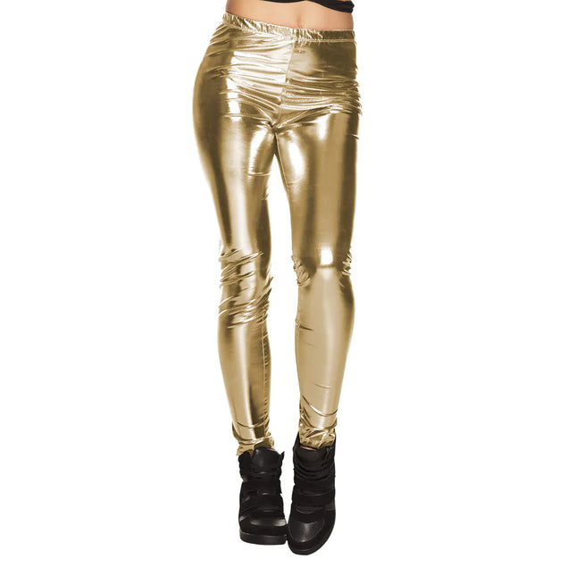 Legging oro metallizzato