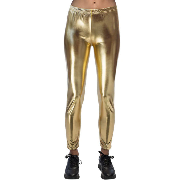 Legging oro metallizzato