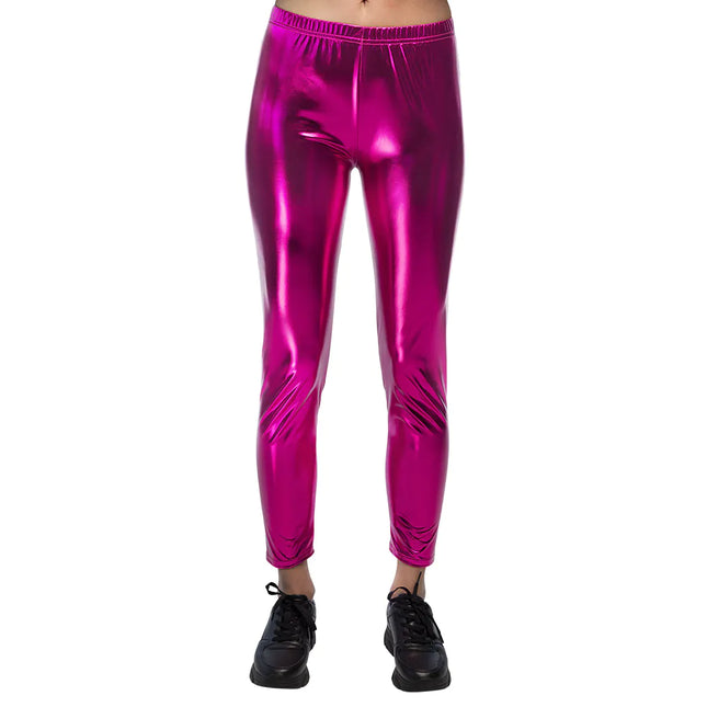 Legging Fucsia metallizzato