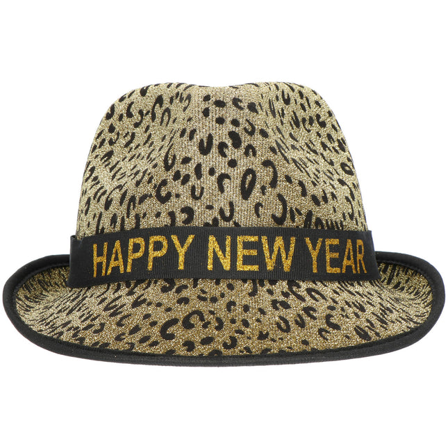 Cappello Happy New Year Panther Gold