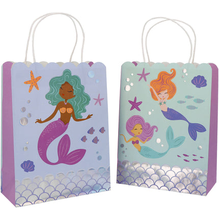 Sacchetti regalo - Mermaid Magic - 20 x 27 cm - 6 pezzi