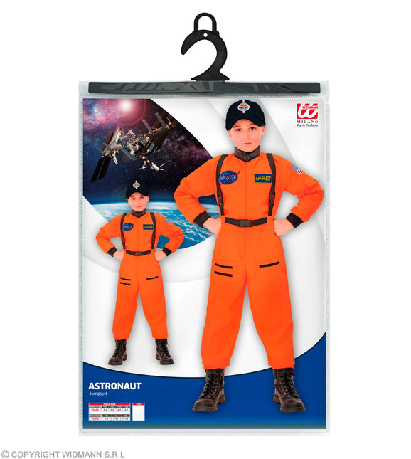 Costume da astronauta arancione per bambino