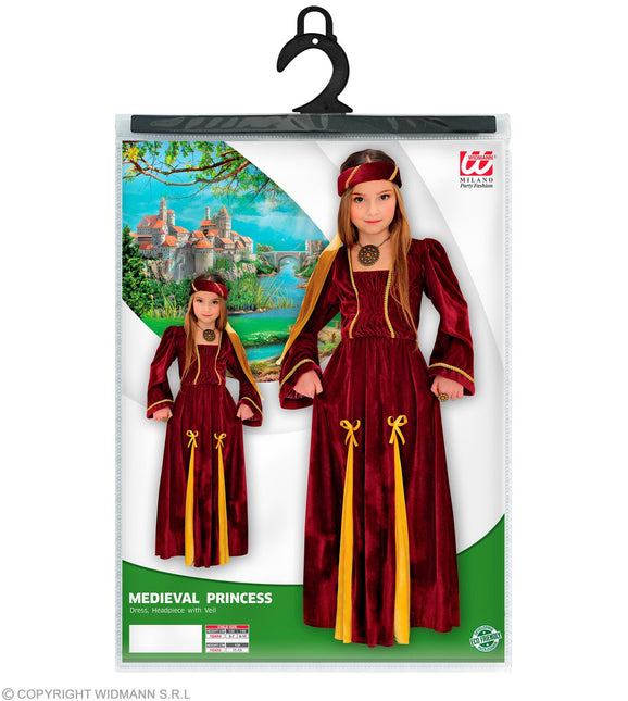 Costume da principessa medievale per bambina