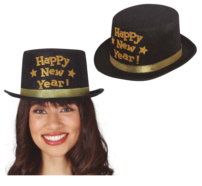 Cappello Buon Anno Oro Nero