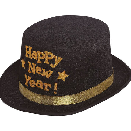 Cappello Buon Anno Oro Nero