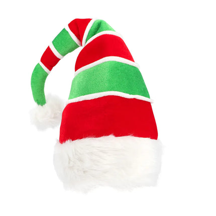 Cappello da Babbo Natale Elfo Rosso Verde