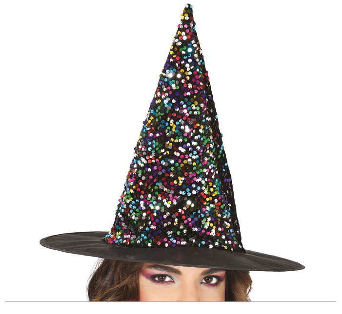 Cappello da strega di Halloween Glitter