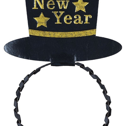 Cerchietto d'oro per capelli Happy New Year