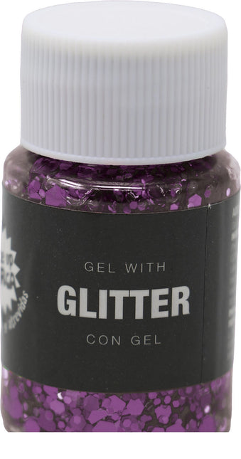 Gel glitterato viola 20g