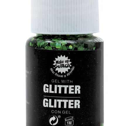 Gel glitterato verde scuro 20g