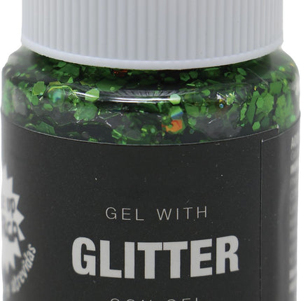 Gel glitterato verde scuro 20g