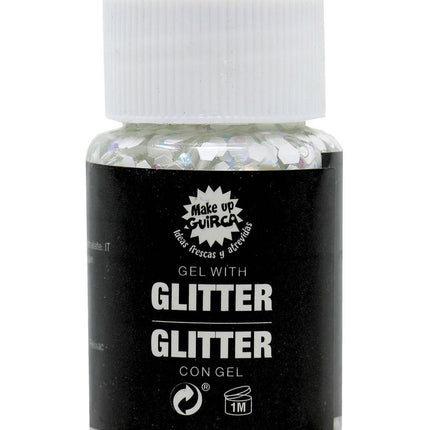 Gel glitterato bianco 20g