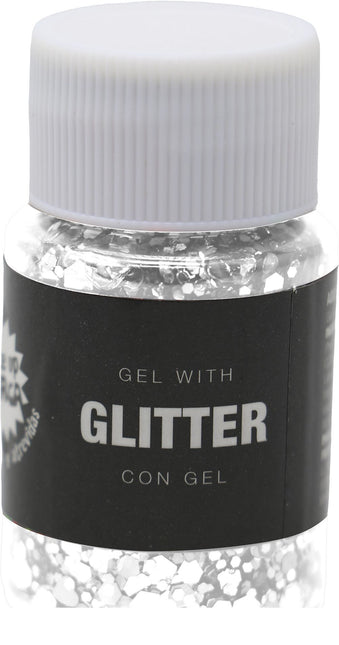 Gel glitterato bianco 20g