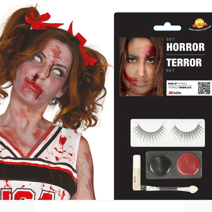 Set trucco Vampire Black Red 4 pezzi