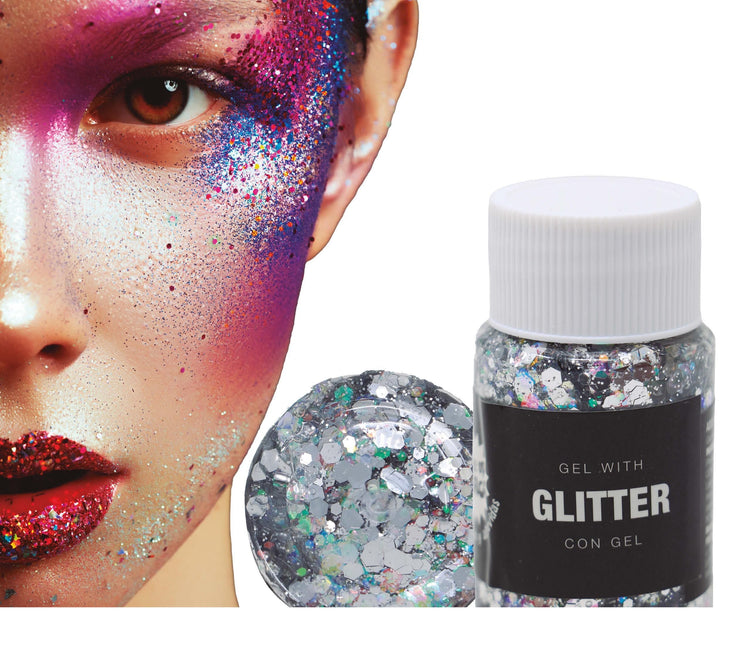 Gel glitterato argento