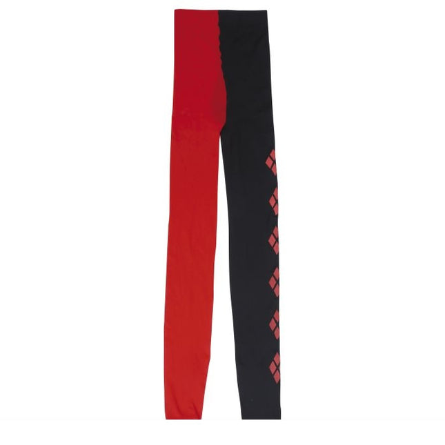 Pantaloni neri rossi Harley Quin