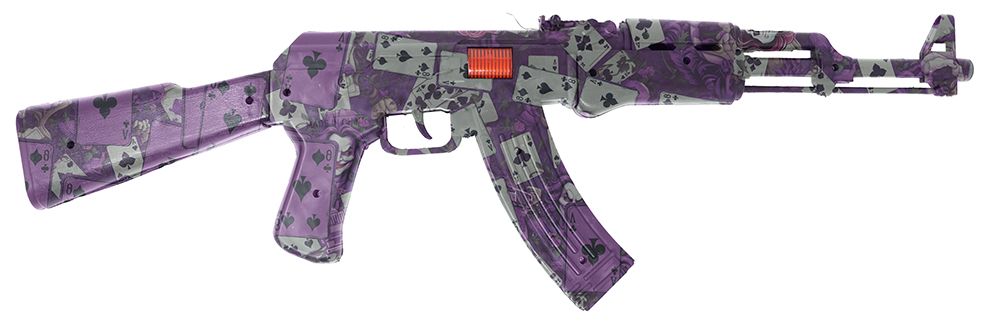 Pistola finta di Halloween viola 62 cm