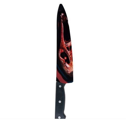 Coltello finto di Halloween insanguinato 37 cm