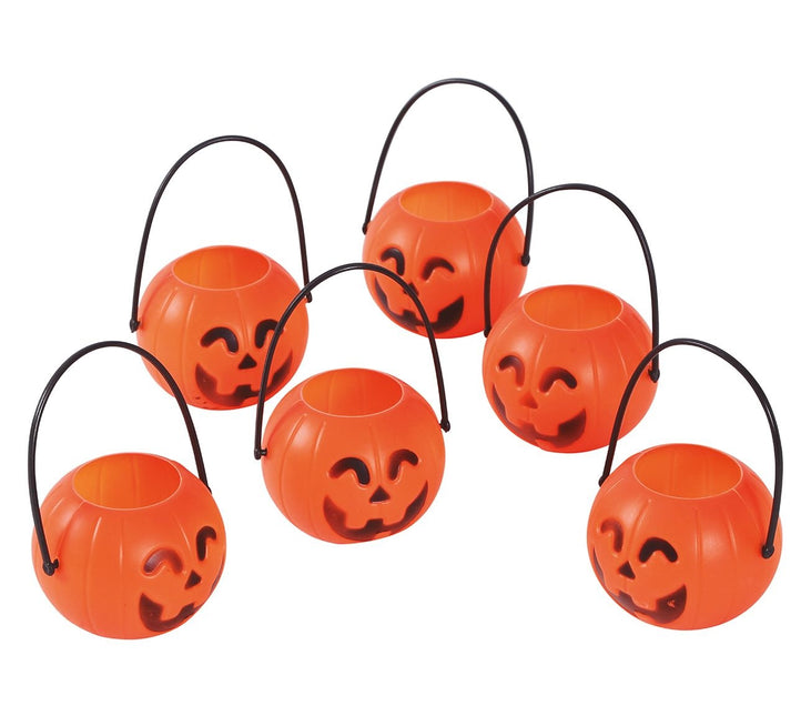 Vassoi per zucche di Halloween da 7 cm 6 pezzi