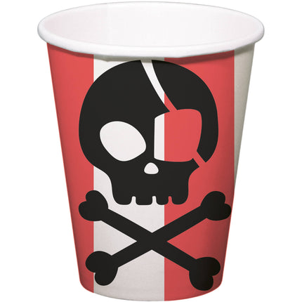 Tazze - Pirate Party - 250 ml - 8 pezzi