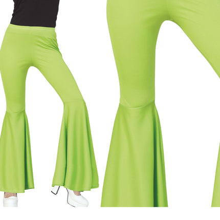 Pantaloni Disco 70S Verde Donna