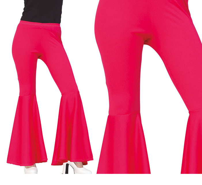 Pantaloni Disco 70S Rosa Donna