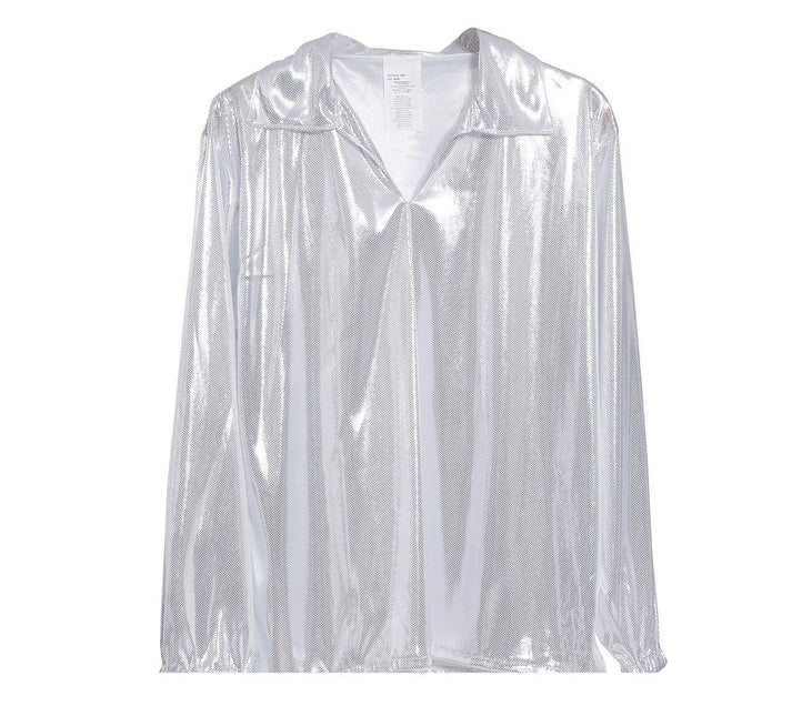 Camicia da discoteca argento