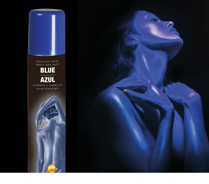 Spray per capelli e corpo UV Blue 75ml