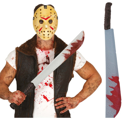 Machete insanguinato di Halloween 74 cm