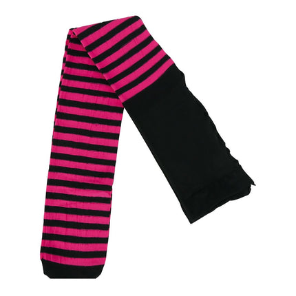 Collant Halloween Bambino Nero Rosa a righe