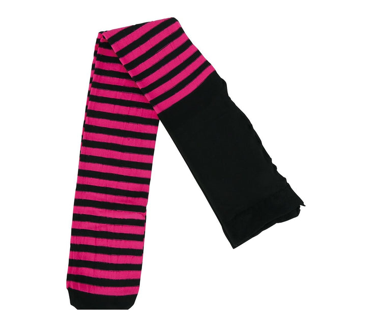 Collant Halloween Bambino Nero Rosa a righe