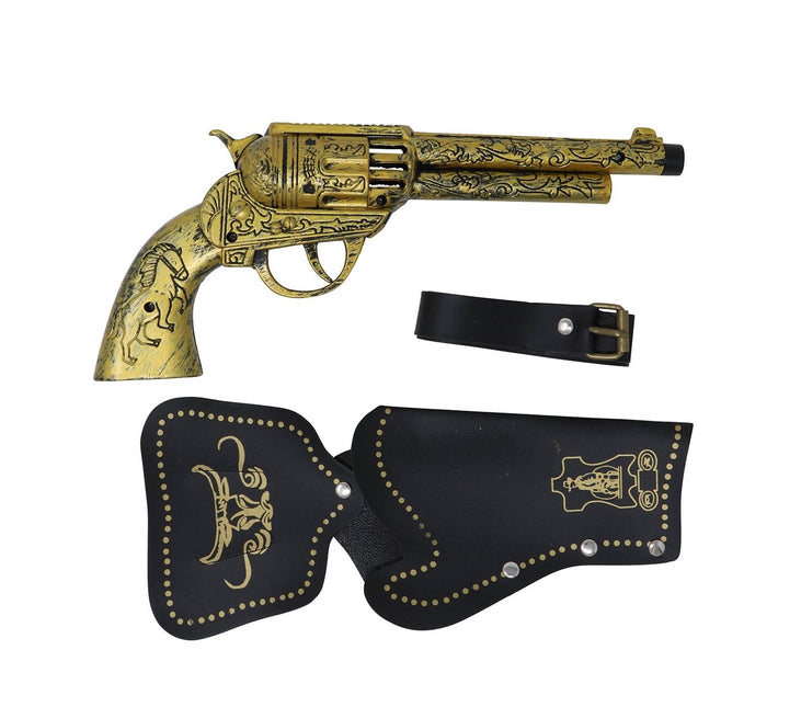 Pistola finta Revolver Cowboy con fondina 29 cm