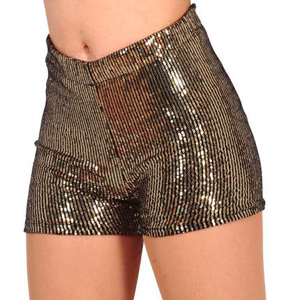 Pantaloni glitterati oro L