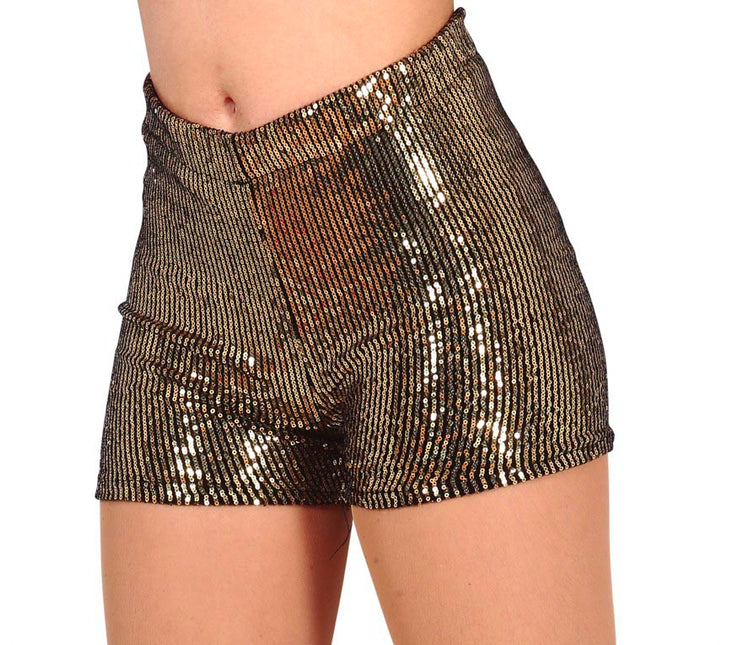 Pantaloni glitterati oro L