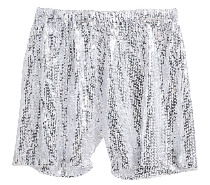 Pantaloni glitterati argento L