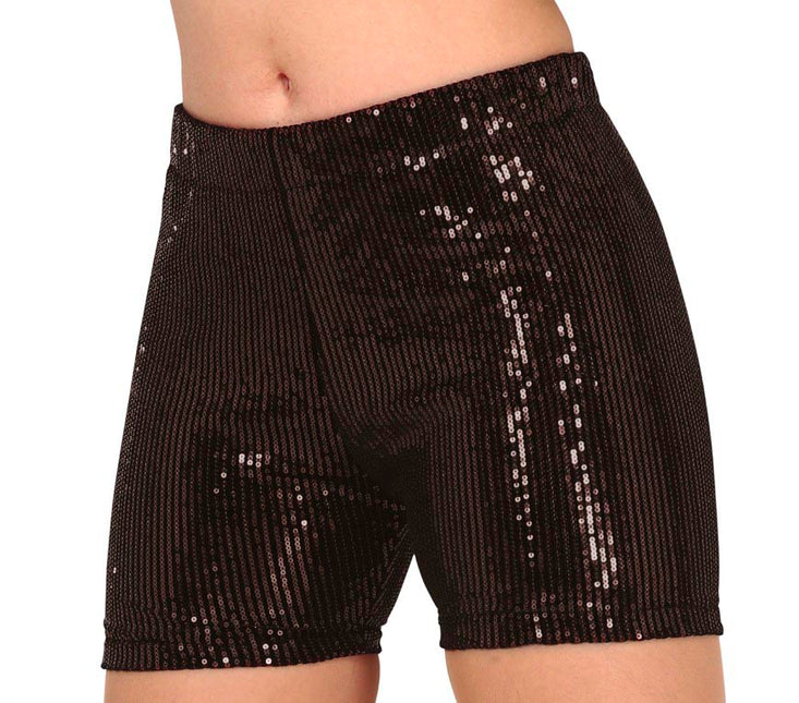 Pantaloni neri glitterati L