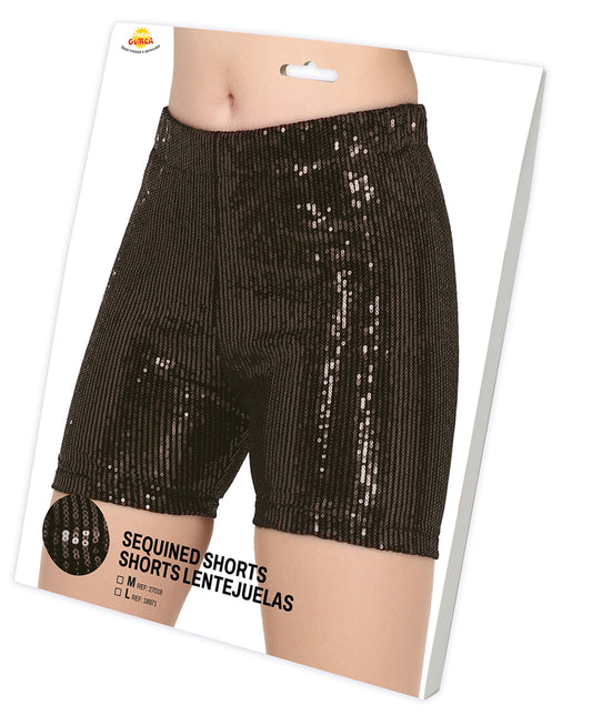 Pantaloni neri glitterati L