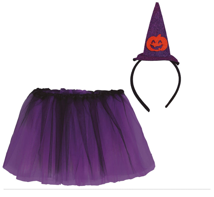 Set di costumi di Halloween da strega ragazza 30 cm