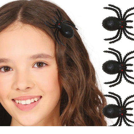 Set 3 ragni con fermagli per capelli da 3 cm