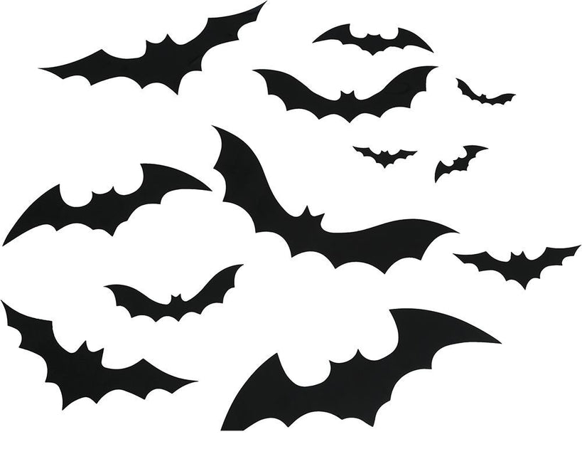 Pipistrello finto di Halloween 12 pezzi