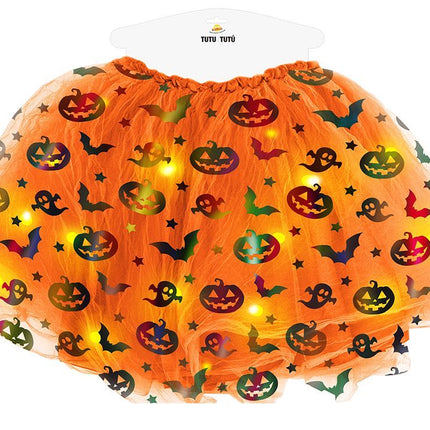 Tutù Halloween Arancione Donna 40cm