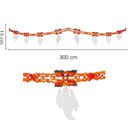Ghirlanda fantasma di Halloween 3m